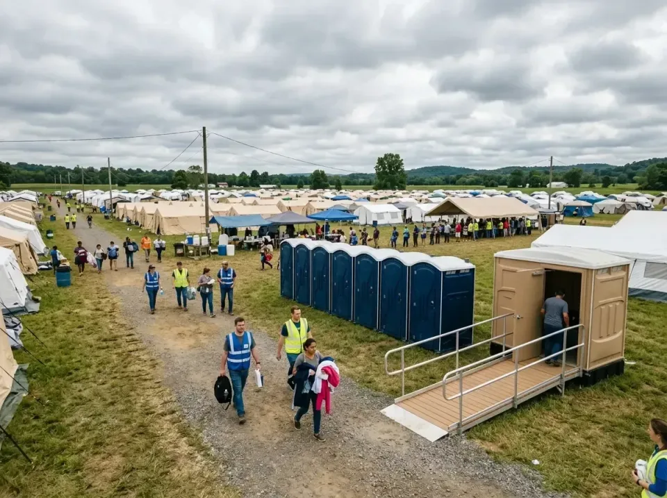 disaster-relief-camp-restrooms-010 — frequently asked questions, Dumpster & Portable Bathrooms Rental in Banning, CA